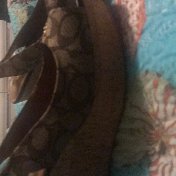 Coach platform heels. BrAnd new. Original 9 1/2 W - Picture 2 of 4